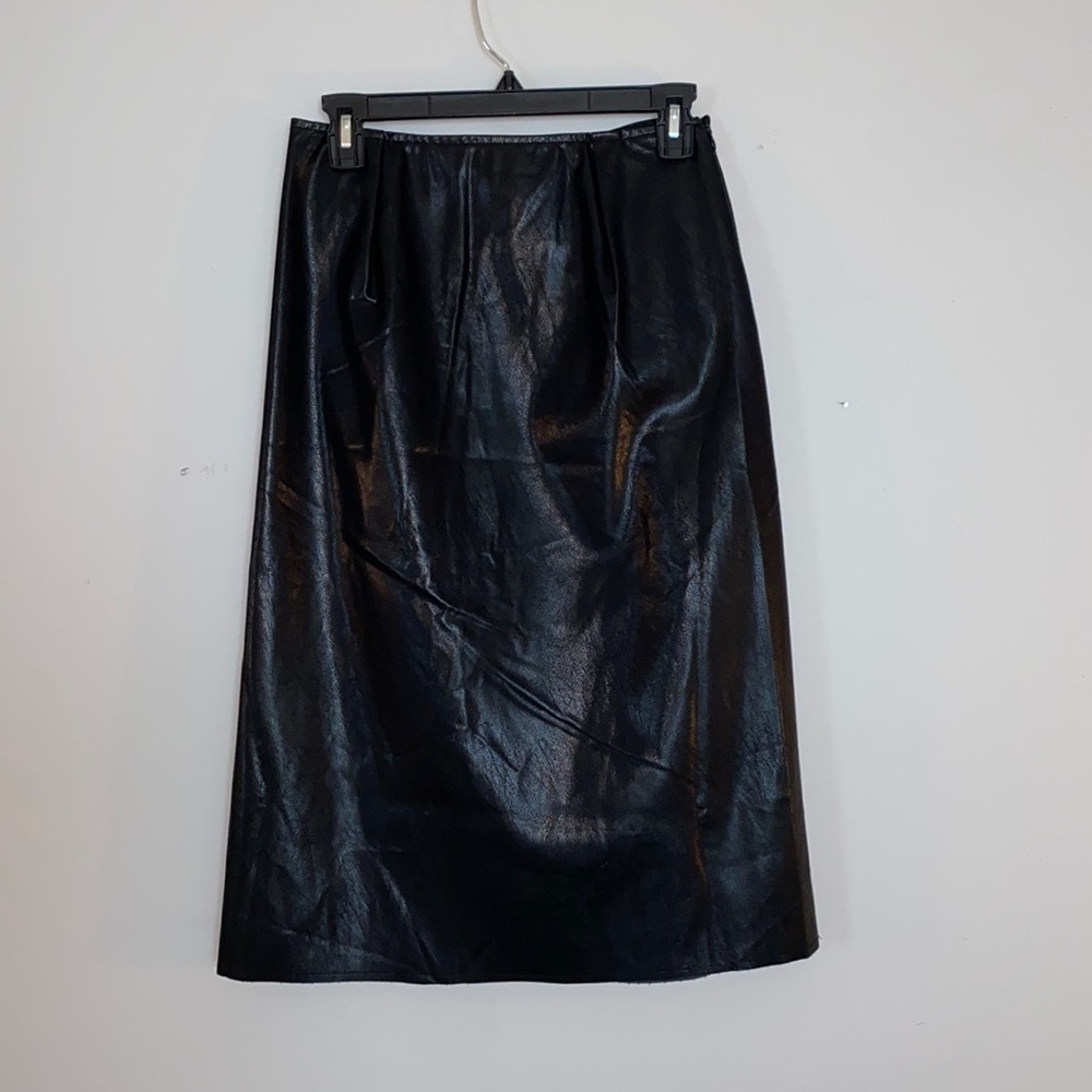 Black Leather Mark Ashton Skirt